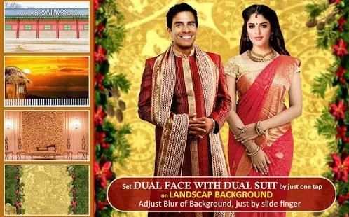 Couple Traditional Dual Photo Suit Editor screenshot 2