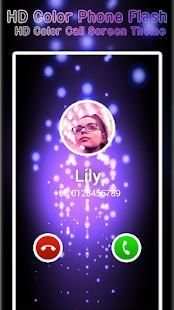 HD Color Phone Flash - HD Color Call Screen Theme स्क्रीनशॉट 2