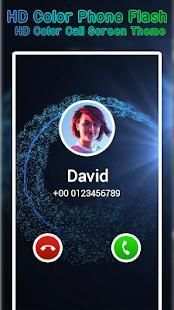 HD Color Phone Flash - HD Color Call Screen Theme स्क्रीनशॉट 3