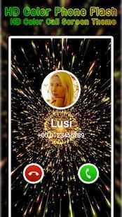 HD Color Phone Flash - HD Color Call Screen Theme स्क्रीनशॉट 4