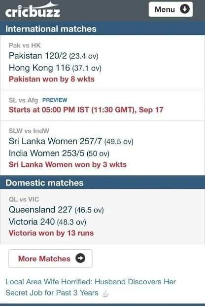Cricbuzz - Cricket Score, Schedule, Latest News screenshot 5