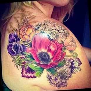 Flower Tattoo Design screenshot 4