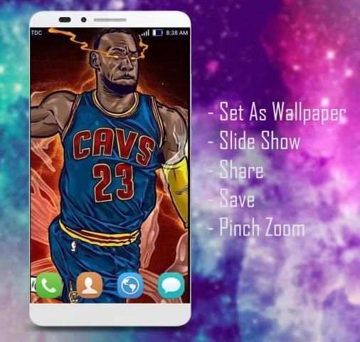 LeBron James Wallpaper HD Fans स्क्रीनशॉट 1