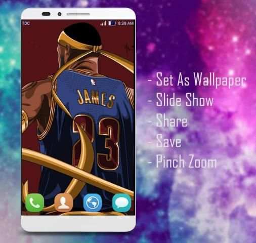 LeBron James Wallpaper HD Fans स्क्रीनशॉट 2