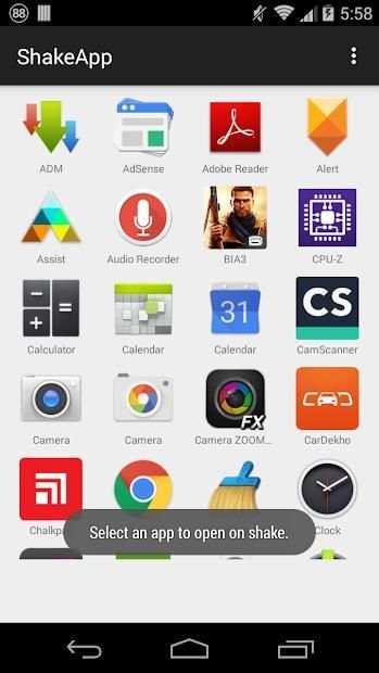 Shake and Open App screenshot 3