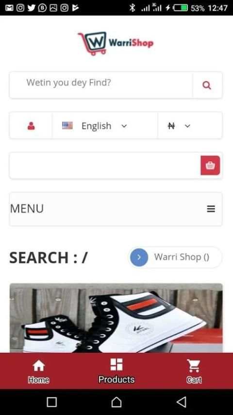 Warri Shop screenshot 1