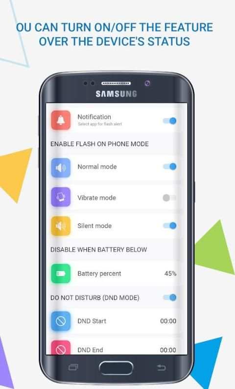 Calling flashlight - Flashlight ringtone screenshot 1