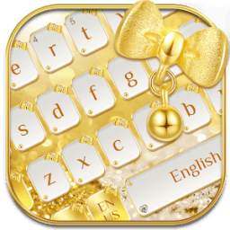 Shimmering Golden Bow keyboard 10001003