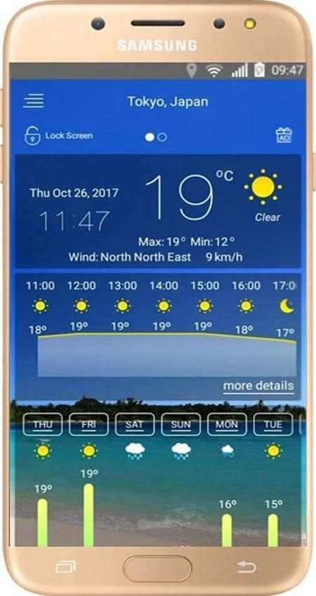 Weather screenshot 2