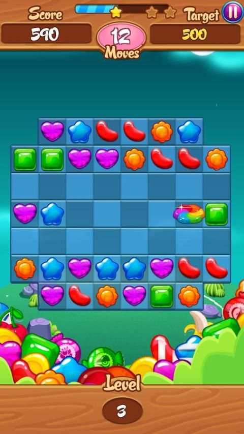 Match Three: Candy स्क्रीनशॉट 1