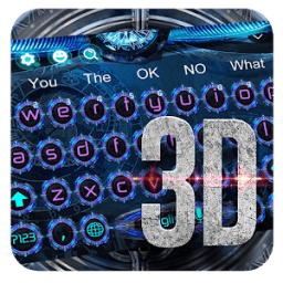 Neon Tech 3D Keyboard icon