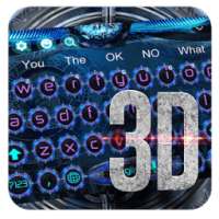 Neon Tech 3D Keyboard