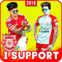 IPL Photo Editor & Frames Kings XI Punjab on 9Apps