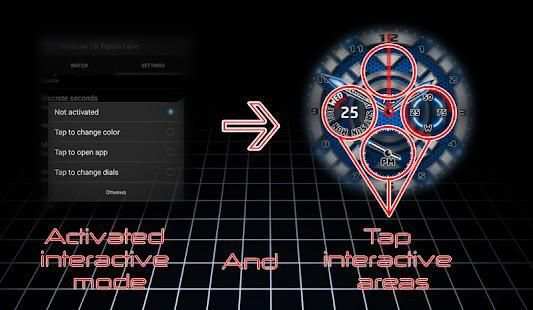 TL Techno Blue Watch Face screenshot 5