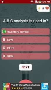 Industrial Engineering Quiz स्क्रीनशॉट 3