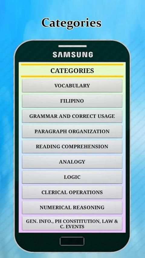 ANDROID-BASED CIVIL SERVICE REVIEWER APPLICATION screenshot 4