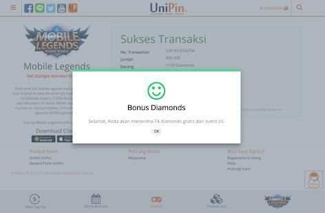 Unipin - Topup Diamond ML Via Pulsa screenshot 3