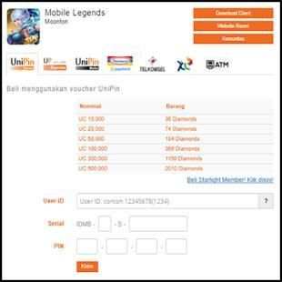 Unipin - Topup Diamond ML Via Pulsa screenshot 2