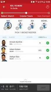 Dream11 App Prediction स्क्रीनशॉट 1