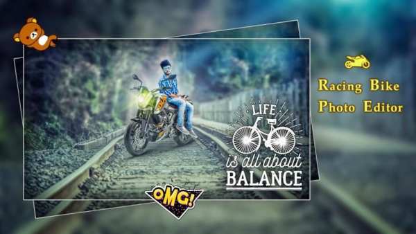 Racing Bike Photo Editor 4 تصوير الشاشة