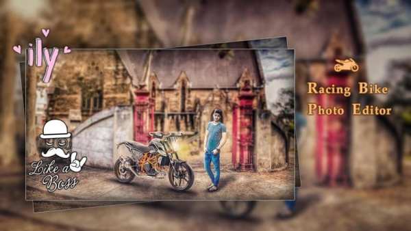 Racing Bike Photo Editor 1 تصوير الشاشة