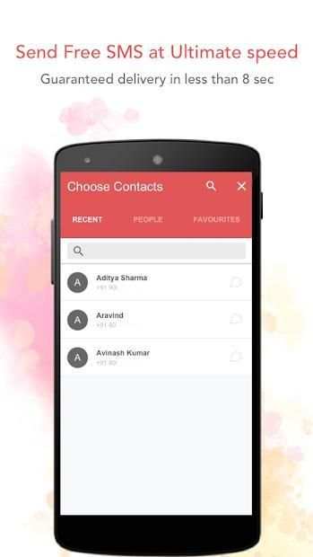 Free SMS by 160by2 स्क्रीनशॉट 3