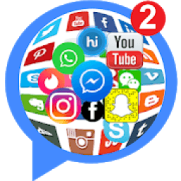 ikon All Social Network 2018 - All in One Messenger