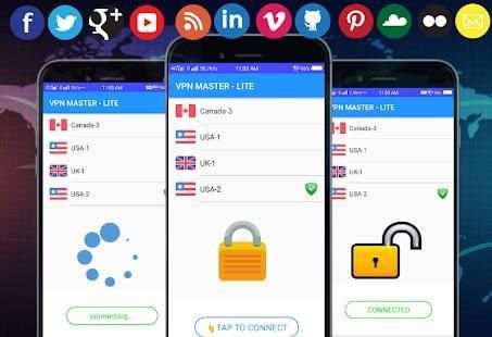 VPN MASTER - LITE screenshot 1