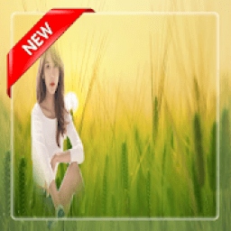 Grass photo frame icon