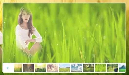 Grass photo frame screenshot 1