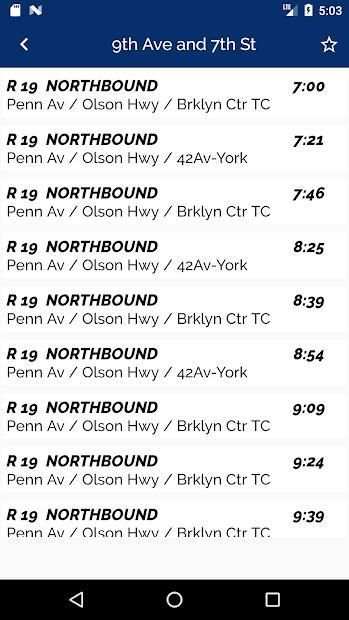 Minnesota Bus Tracker & Light Train Transit screenshot 2