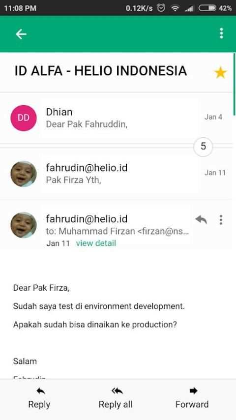 Helio Mail screenshot 3