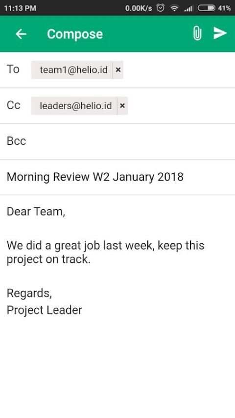 Helio Mail screenshot 2