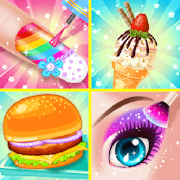 ikon Makeup&amp;Cooking Games For Kids