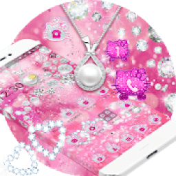 ikon Pink Shining Diamond Kitty Theme