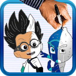 How To Draw Pj Masks characters