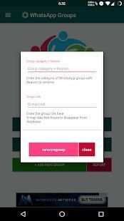 Groups for Whatsapp Unlimited Group Links screenshot 1