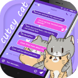 ikon SMS Message Cutey Cat Theme