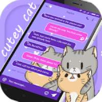 SMS Message Cutey Cat Theme