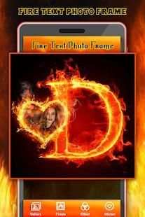 Fire Text Photo Frame screenshot 3