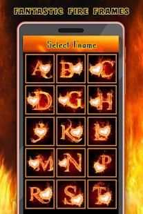 Fire Text Photo Frame screenshot 5