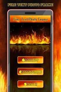 Fire Text Photo Frame screenshot 6