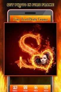 Fire Text Photo Frame screenshot 4