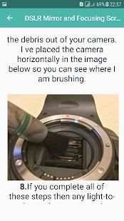 Camera repair guide screenshot 2