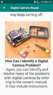 Camera repair guide screenshot 4