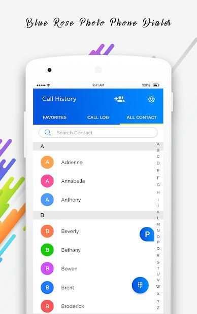 Blue Rose Photo Phone Dialer screenshot 5