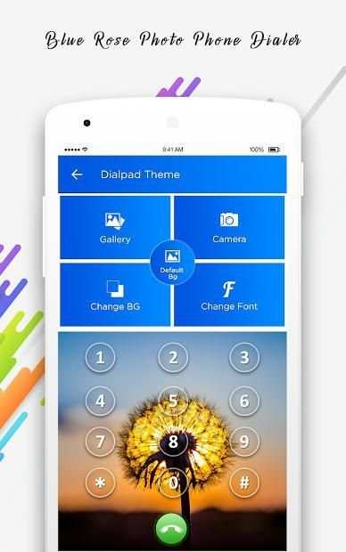 Blue Rose Photo Phone Dialer screenshot 4