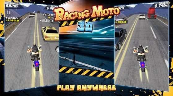 Racing Moto 3D screenshot 1