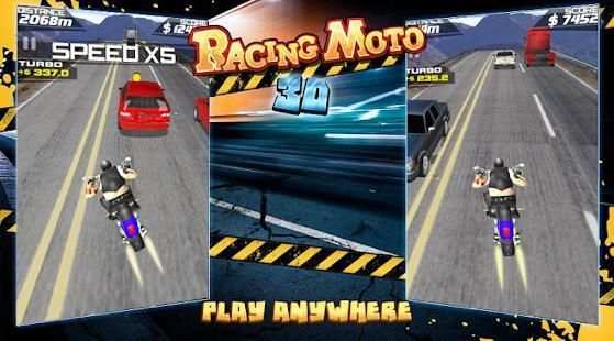 Racing Moto 3D screenshot 2