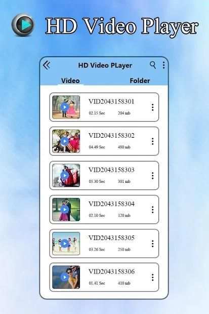 HD Video Player : Media Player स्क्रीनशॉट 3